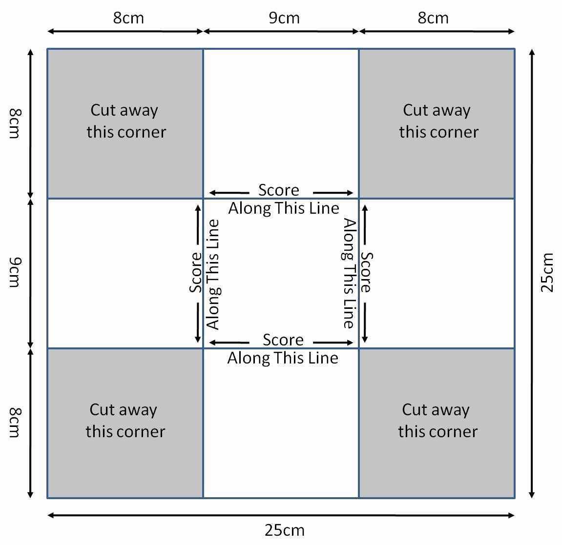 Quarter Fold Card 650*631 - Quarter Fold Card Template With Quarter Fold Card Template