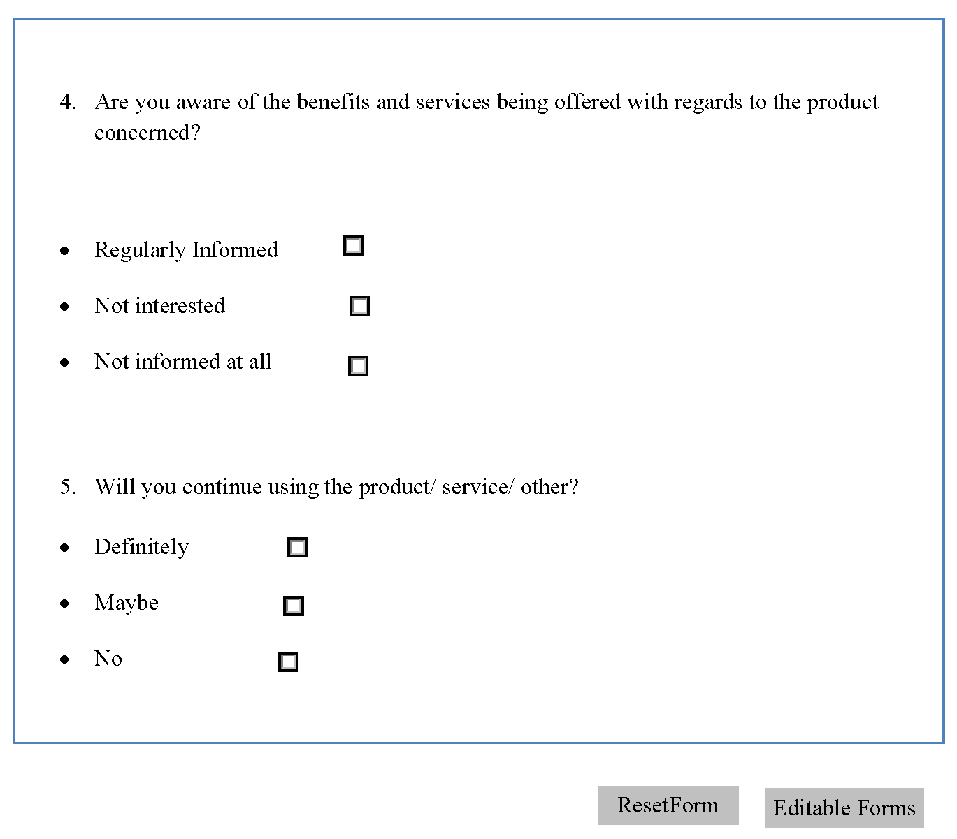 Questionnaire Design Template | Editable Forms Pertaining To Questionnaire Design Template Word