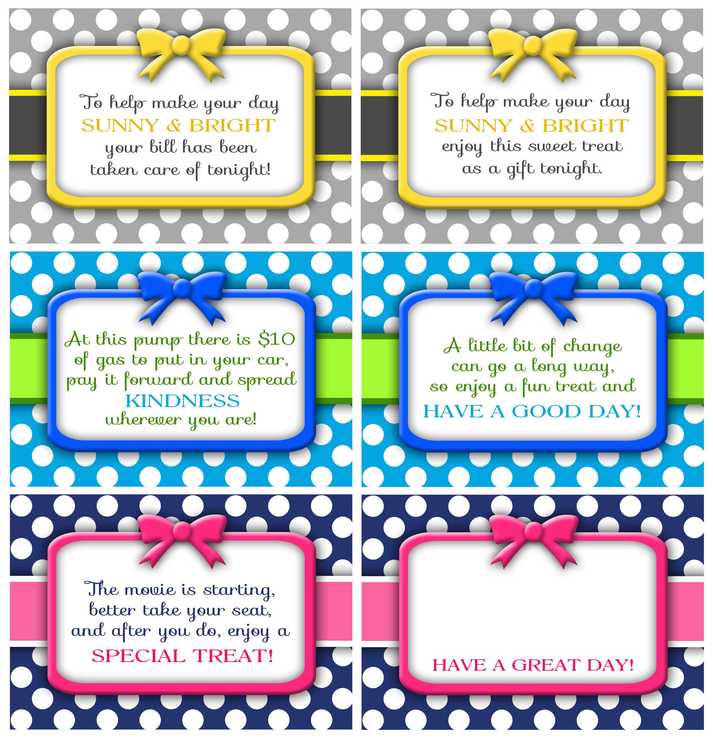 Random Acts Of Kindness Cards – Darling Doodles Throughout Random Acts Of Kindness Cards Templates