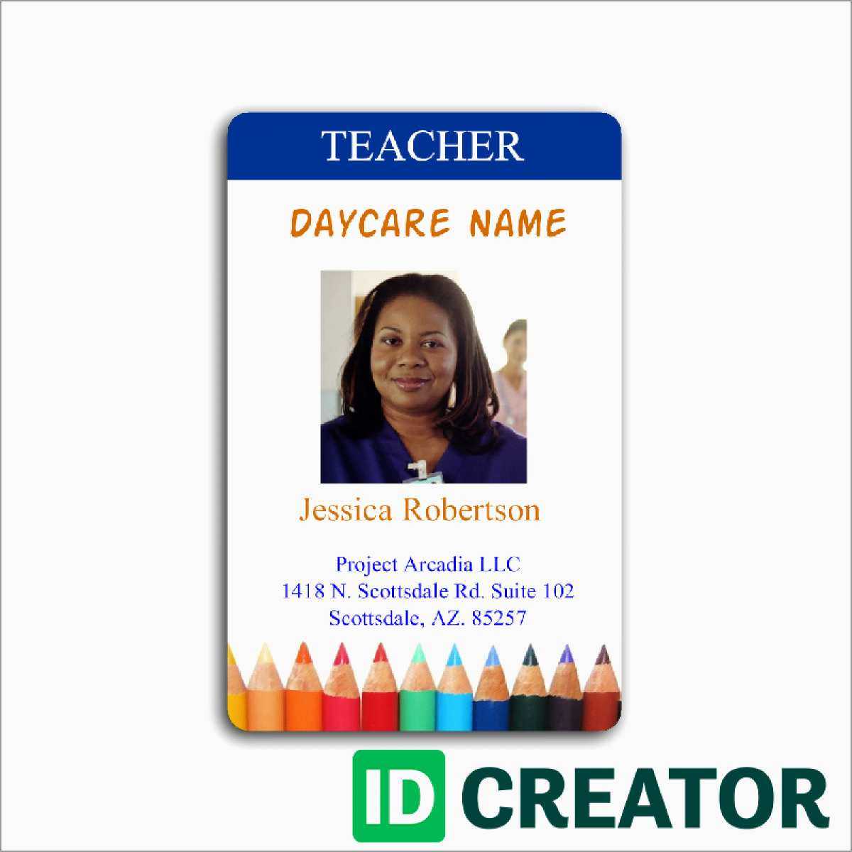 Rare Free Id Badge Template Ideas Company Card Word Download Within Teacher Id Card Template