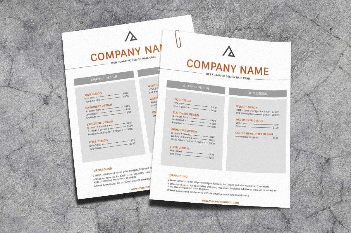 Rate Card Template 650*433 – Rate Card Template Rate Card For Rate Card Template Word