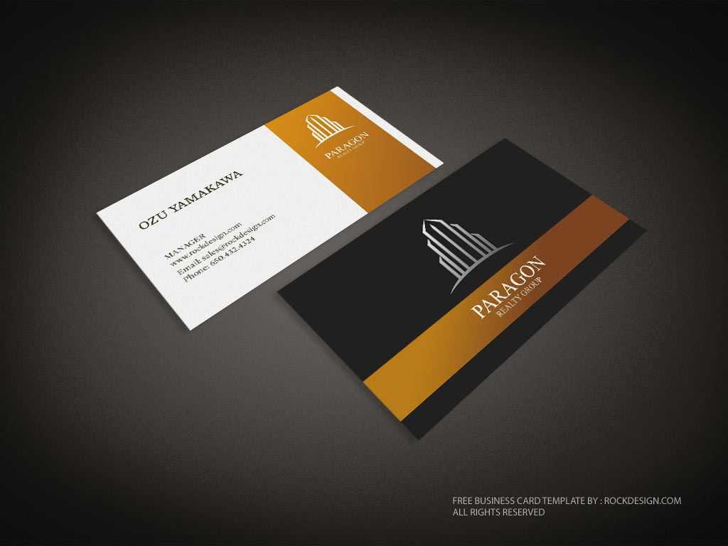 Real Estate Business Card Template | Download Free Design Inside Professional Business Card Templates Free Download