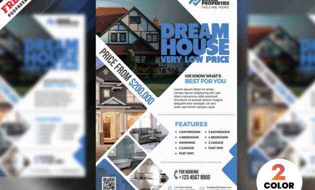 Real Estate Flyer Design Psd | Psdfreebies throughout Real Estate Brochure Templates Psd Free Download