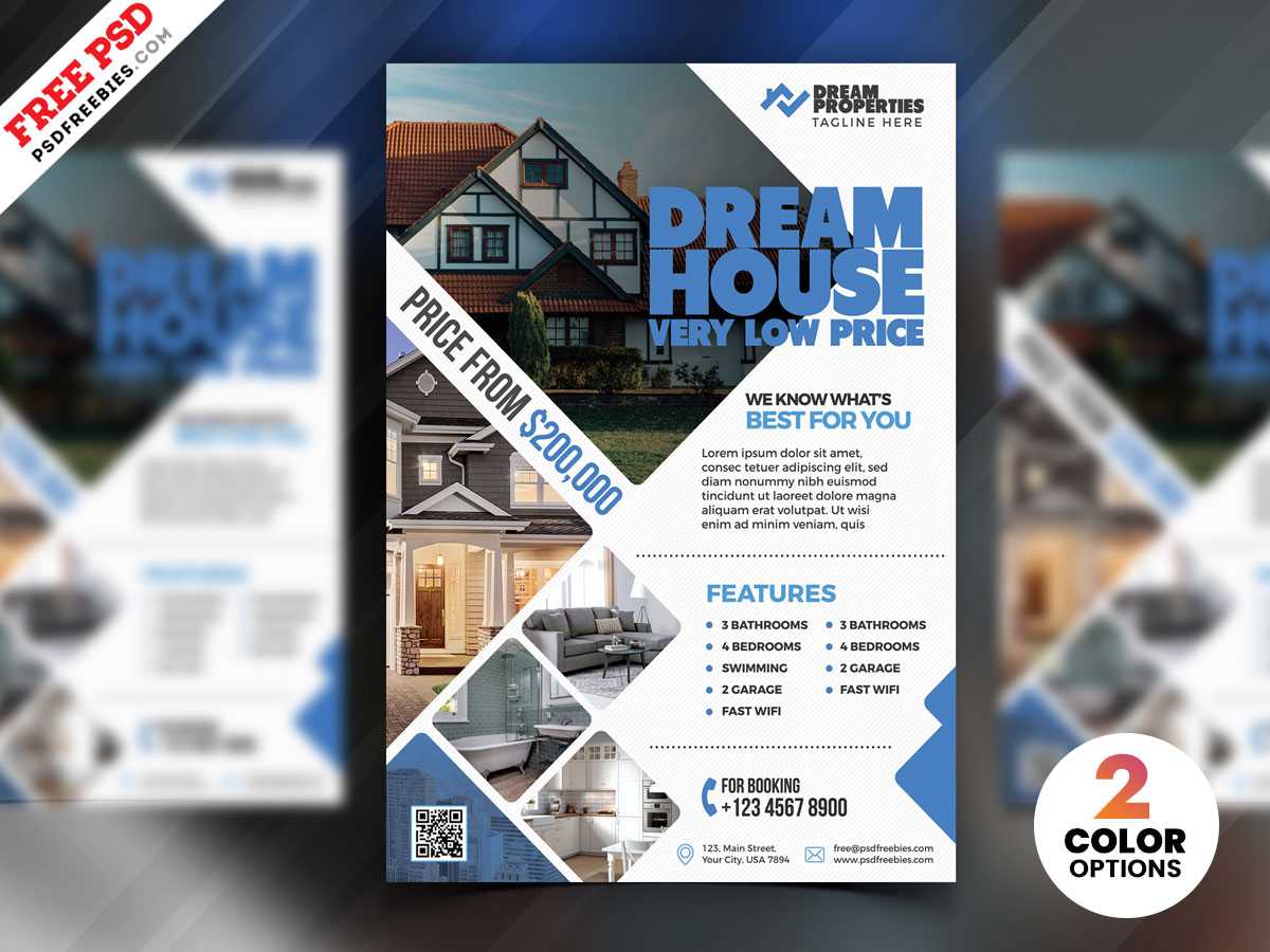 Real Estate Flyer Design Psd | Psdfreebies Throughout Real Estate Brochure Templates Psd Free Download