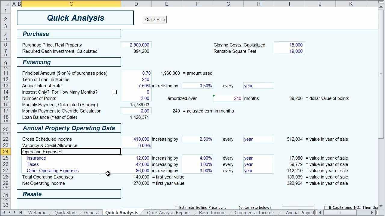 Real Estate Investment Analysis, Video #1: The Quick Intended For Stock Analysis Report Template