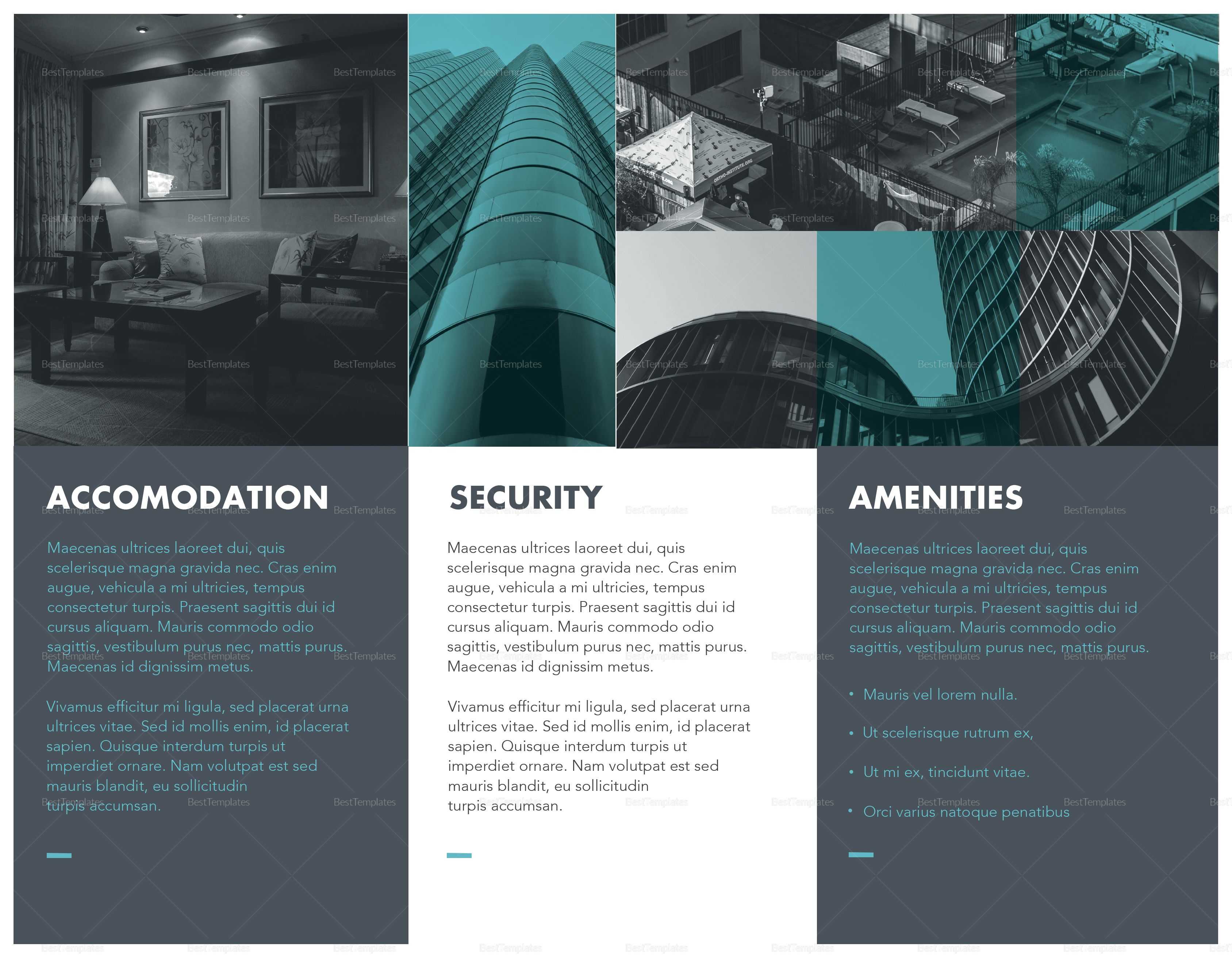 Real Estate Tri Fold Brochure Template | Brochures | Real In Tri Fold Brochure Publisher Template