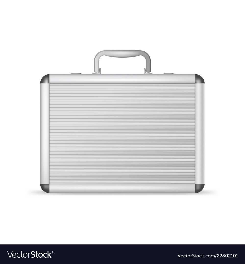 Realistic 3D Detailed Blank Aluminum Suitcase Regarding Blank Suitcase Template