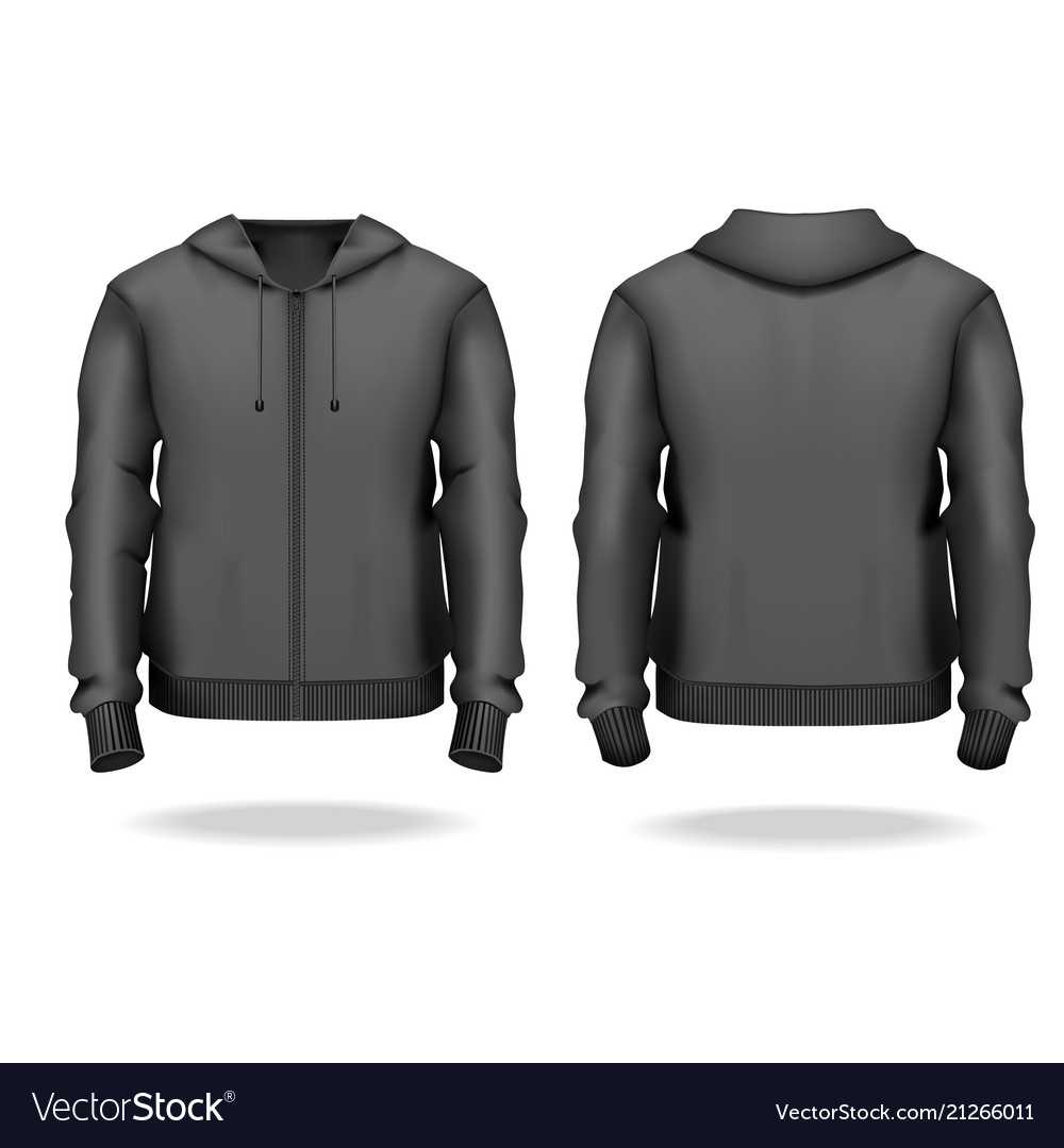 Realistic Detailed 3D Template Blank Black Male Throughout Blank Black Hoodie Template