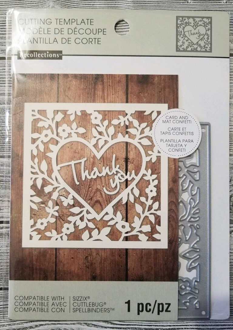 Recollections Cutting Dies Template 542692 Thank You Card Confetti(1