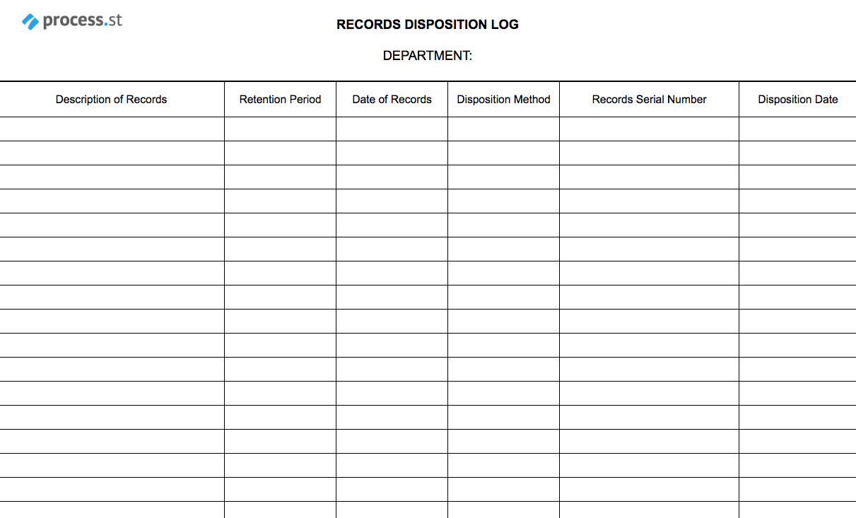 Records Disposal Checklist | Process Street Regarding Certificate Of Disposal Template