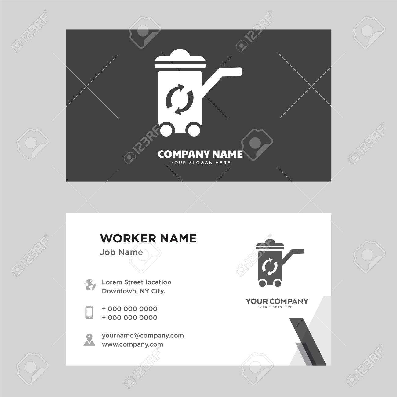 Recycle Bin Business Card Design Template, Visiting For Your.. Throughout Bin Card Template