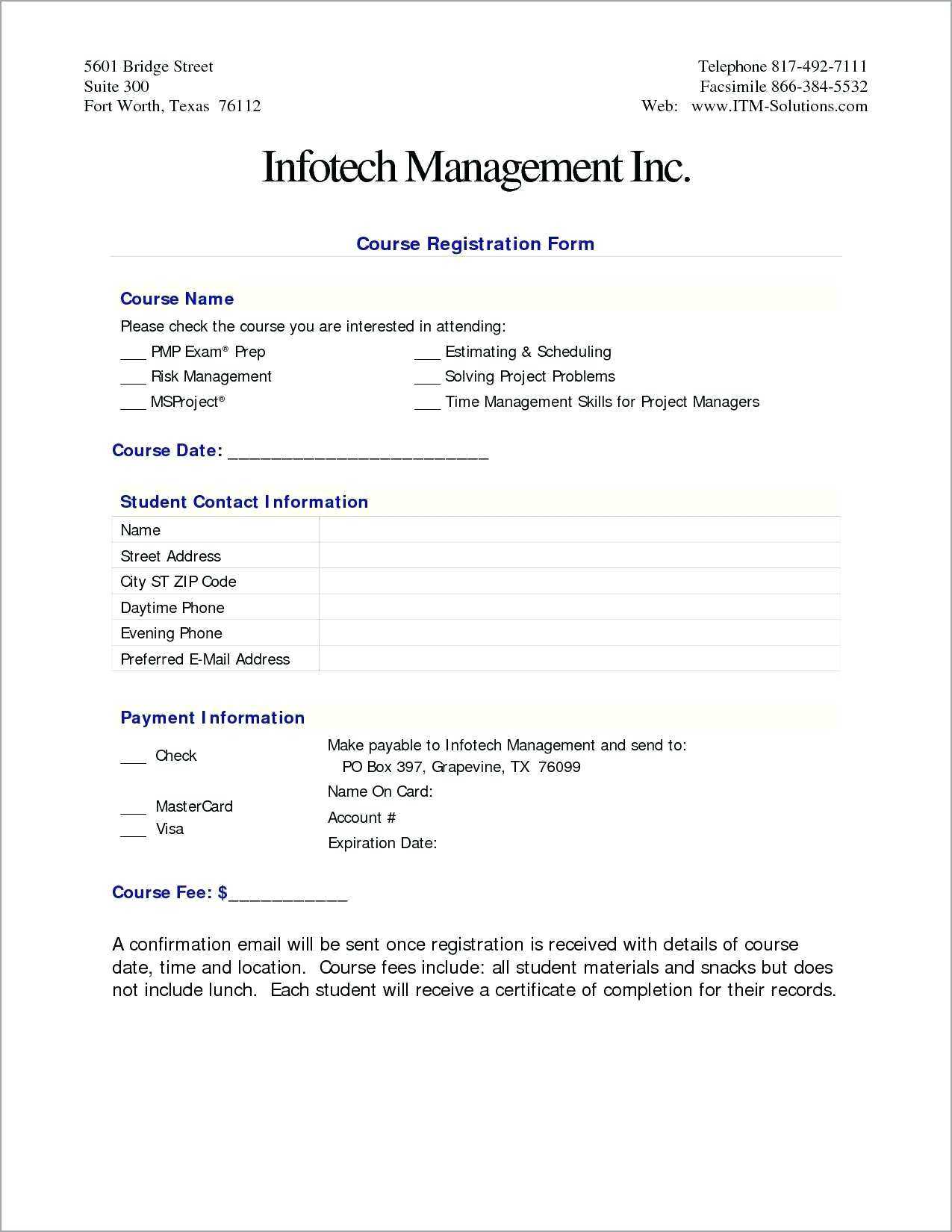 Registration Form Template Word Free Download Pleasant Pertaining To Registration Form Template Word Free