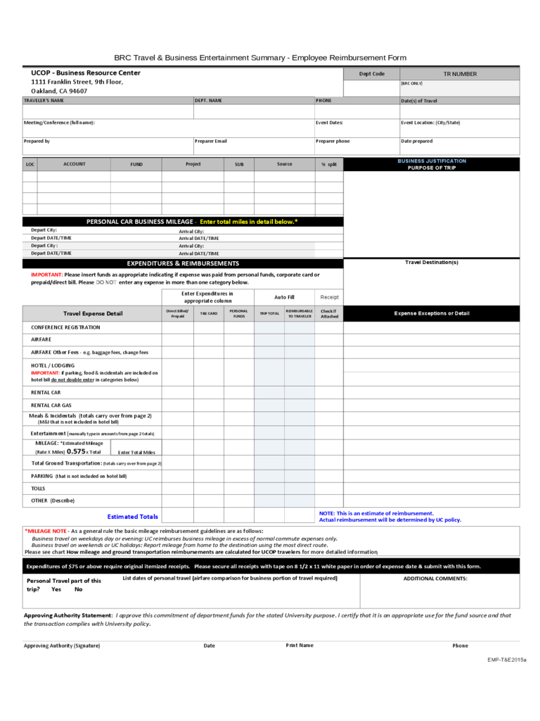 Reimbursement Form – 12 Free Templates In Pdf, Word, Excel In Reimbursement Form Template Word