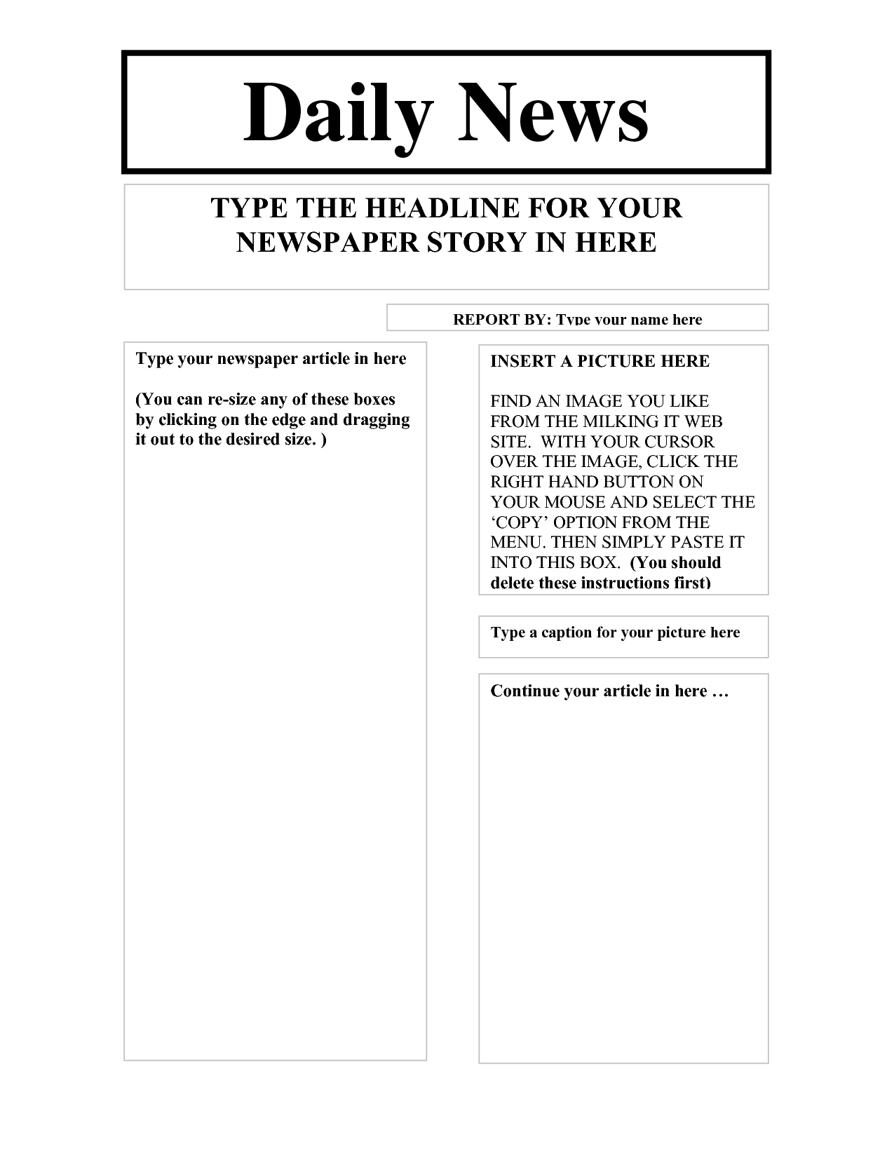 Report Writing Template Ks1 – Atlantaauctionco With Regard To Report Writing Template Ks1