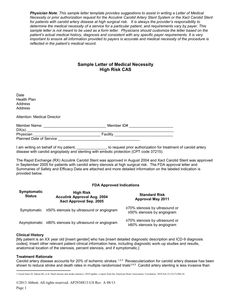 Request Prior Approval Of Carotid Stenting For Carotid Ultrasound Report Template