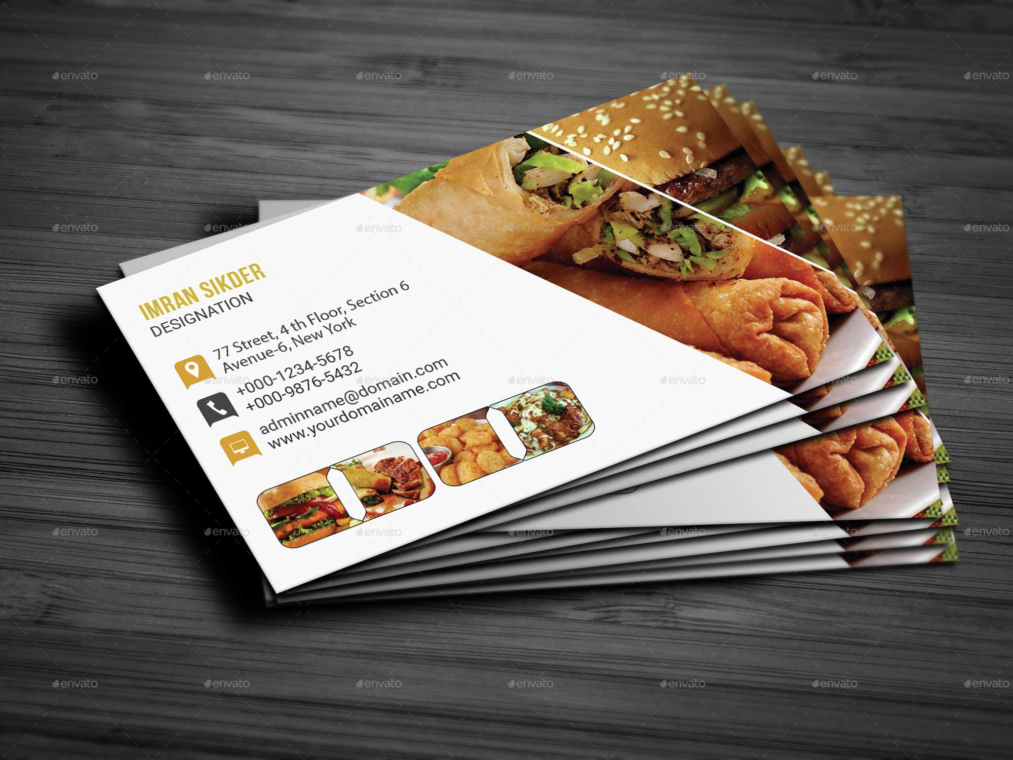 Restaurant Business Card In Restaurant Business Cards Templates Free