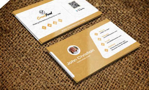 Restaurant Chef Business Card Template Free Psd within Restaurant Business Cards Templates Free