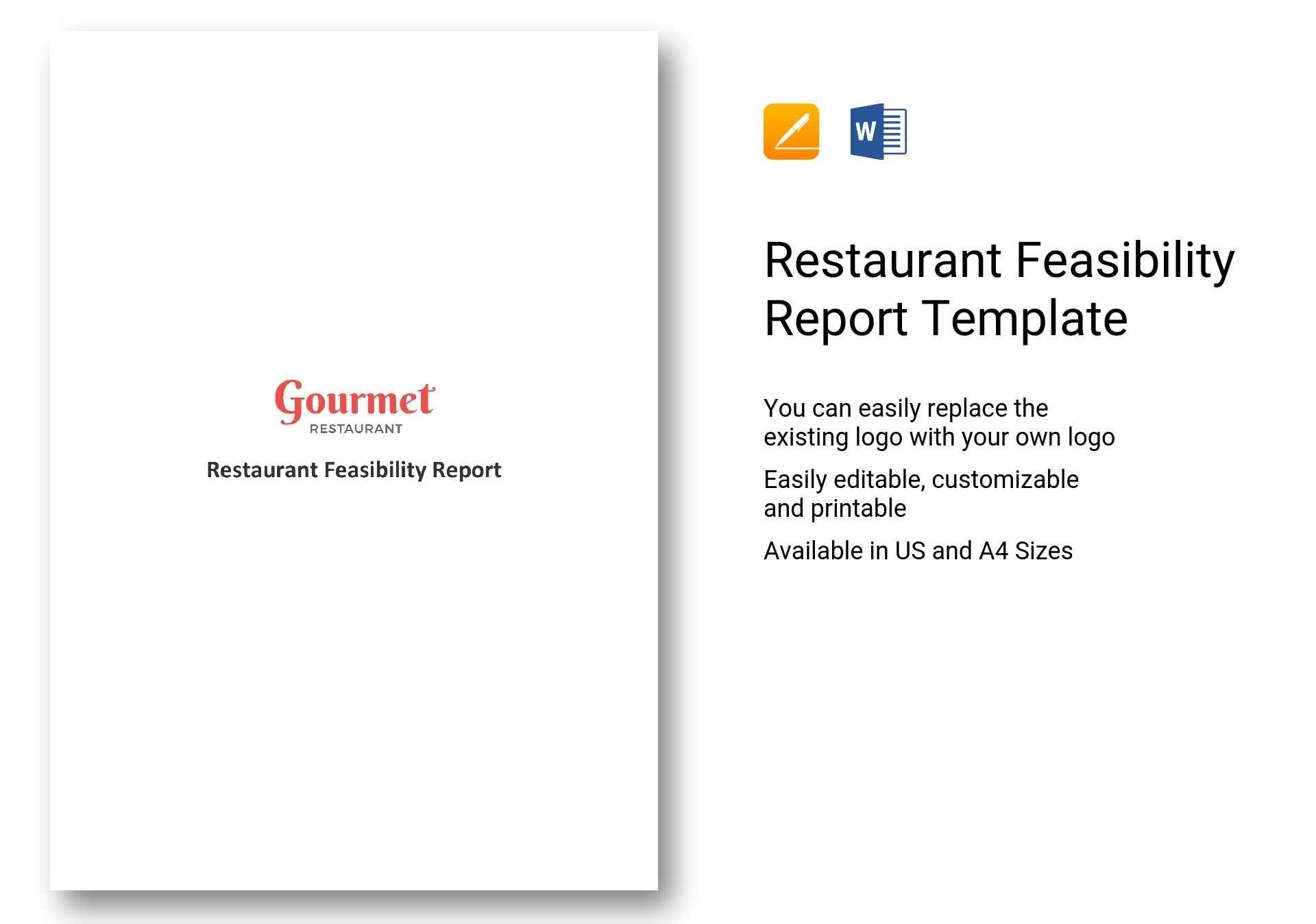 Restaurant Feasibility Report Template In Word, Apple Pages Inside Technical Feasibility Report Template