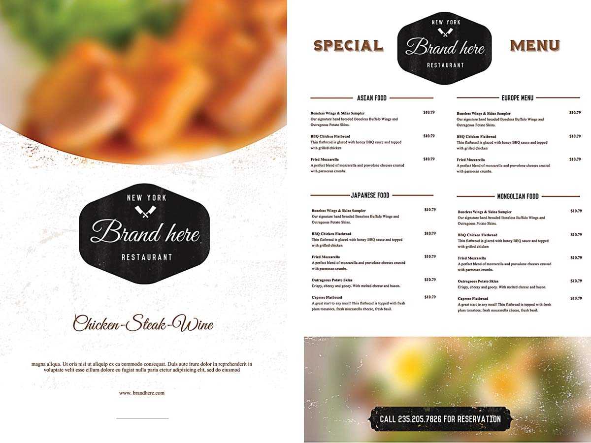 Restaurant Menu Templates Free Download With Dinner Plus Throughout Free Cafe Menu Templates For Word