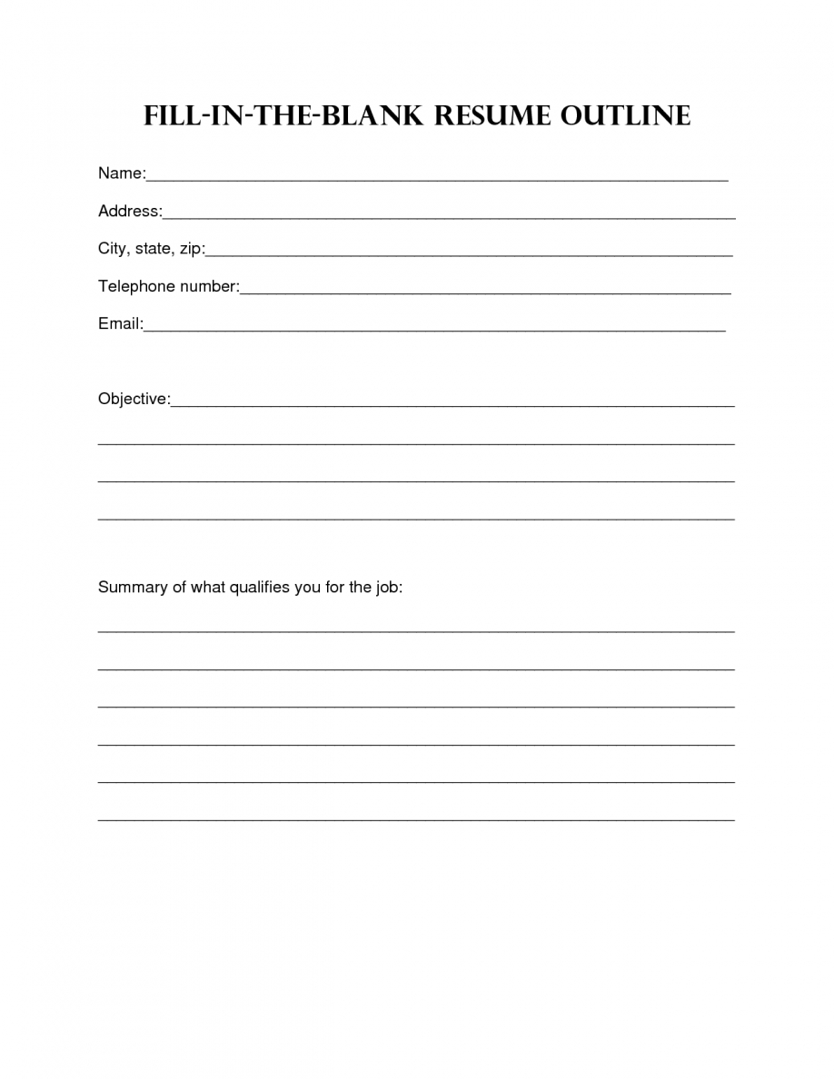 Resume Design. Blank Resume Template Sample Blank Resume Inside Blank Resume Templates For Microsoft Word