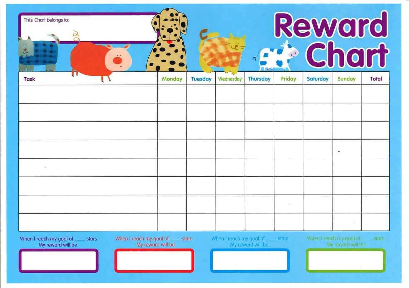 Reward Chart Templates – Word Excel Fomats Intended For Reward Chart Template Word