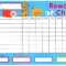 Reward Chart Templates – Word Excel Fomats Pertaining To Reward Chart Template Word