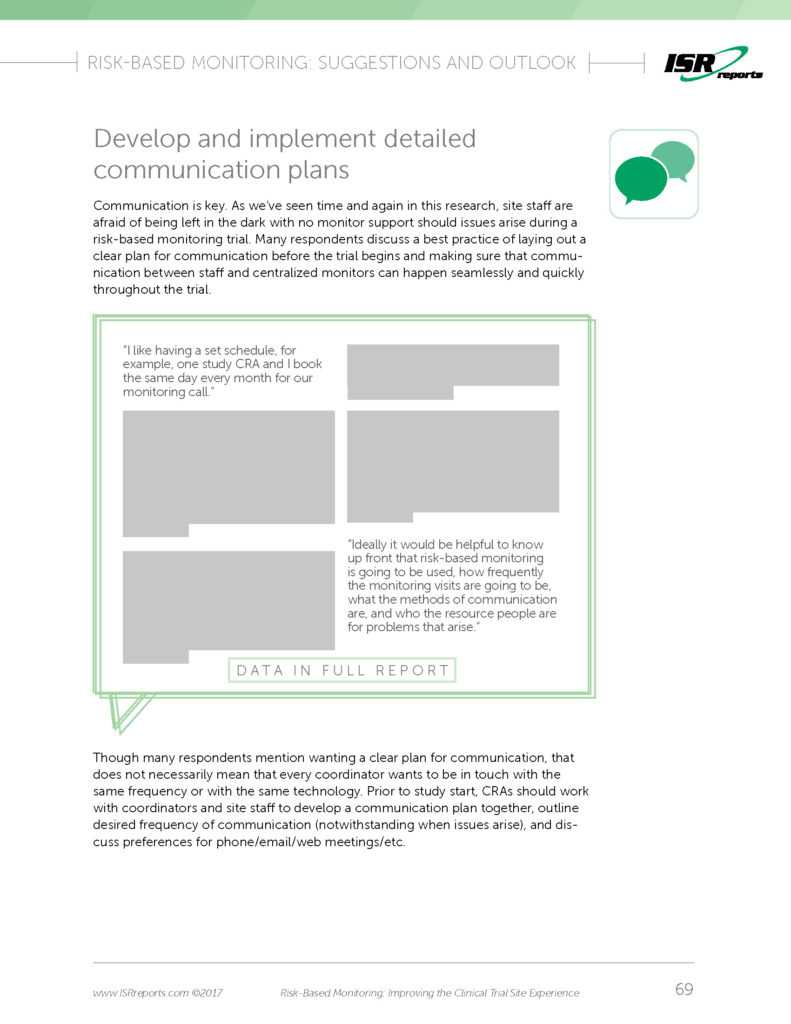 Risk Based Monitoring: Improving The Clinical Trial Site Experience Within Monitoring Report Template Clinical Trials