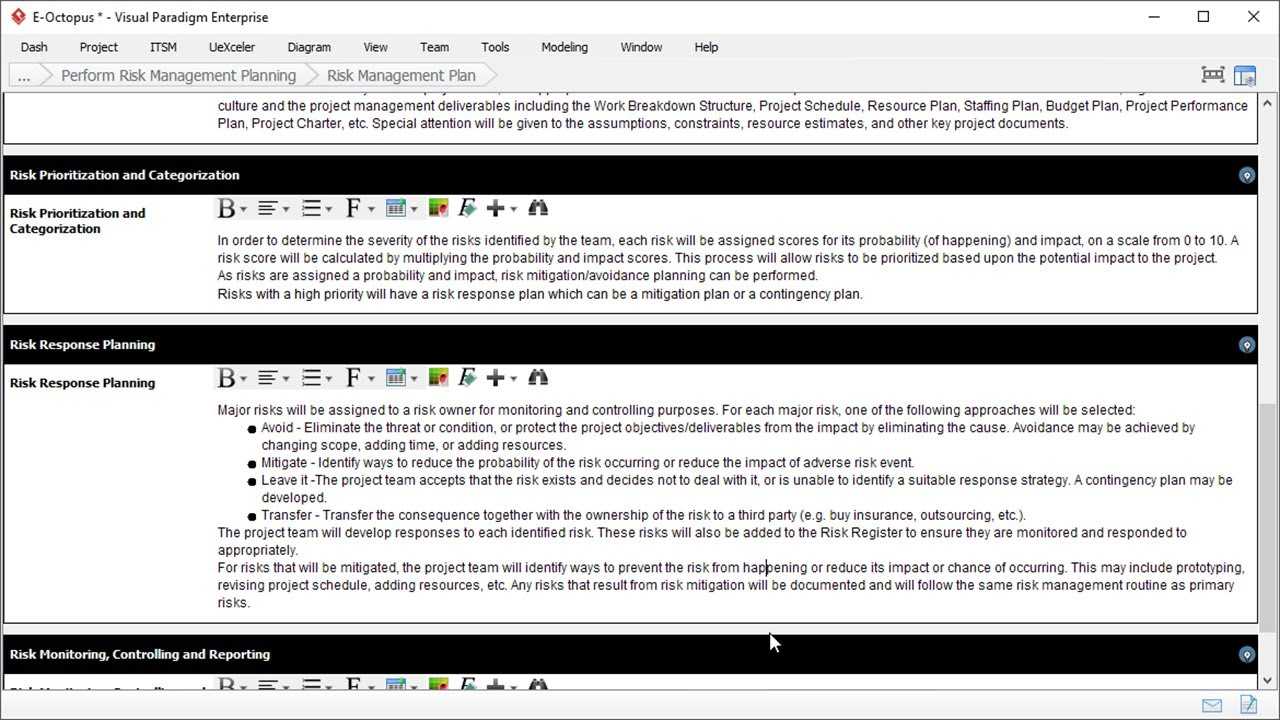 Risk Management Plan Template – Project Management In Enterprise Risk Management Report Template