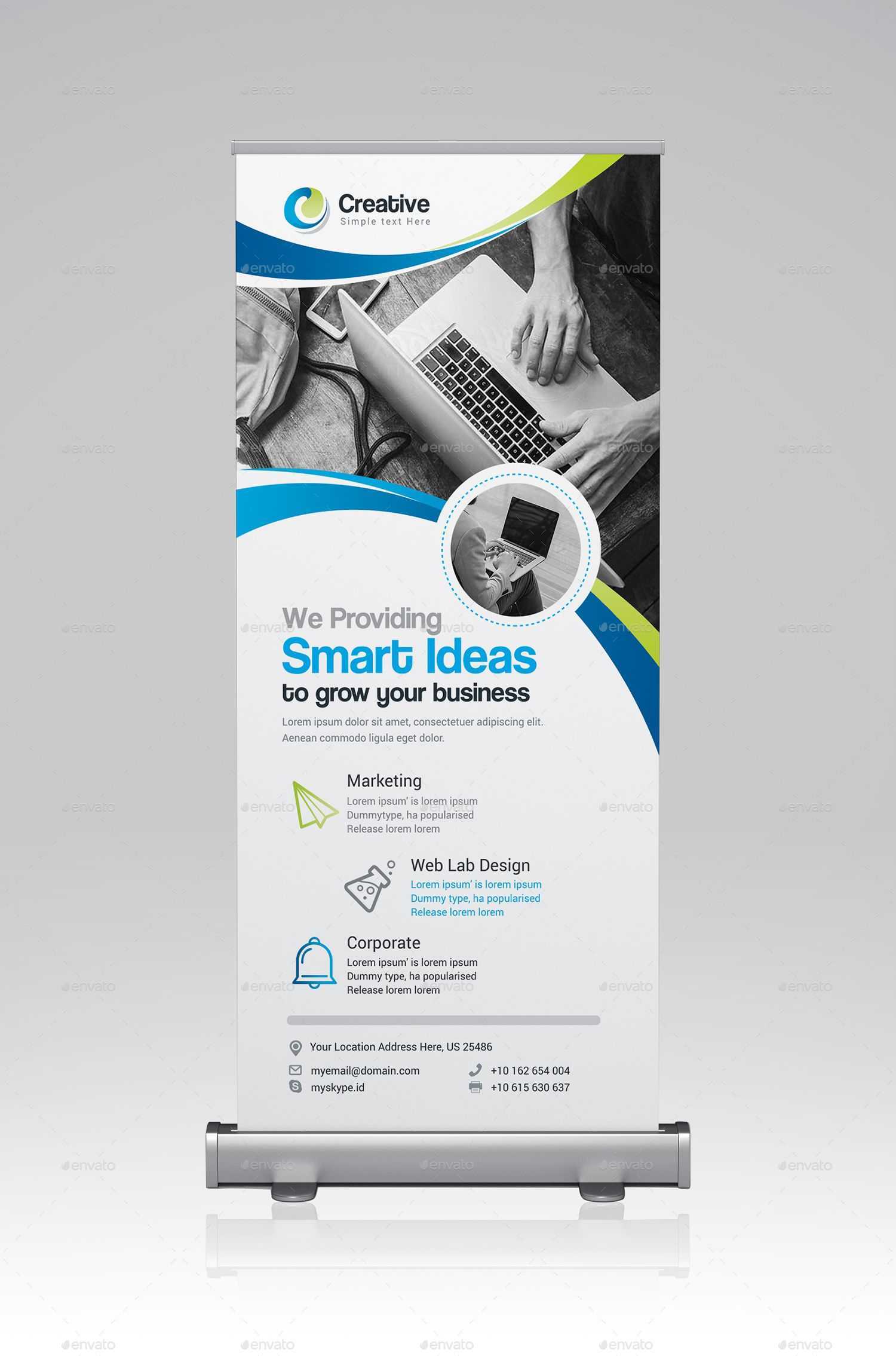 Roll Up Banner | Banner, Design, Signage In Outdoor Banner Design Templates