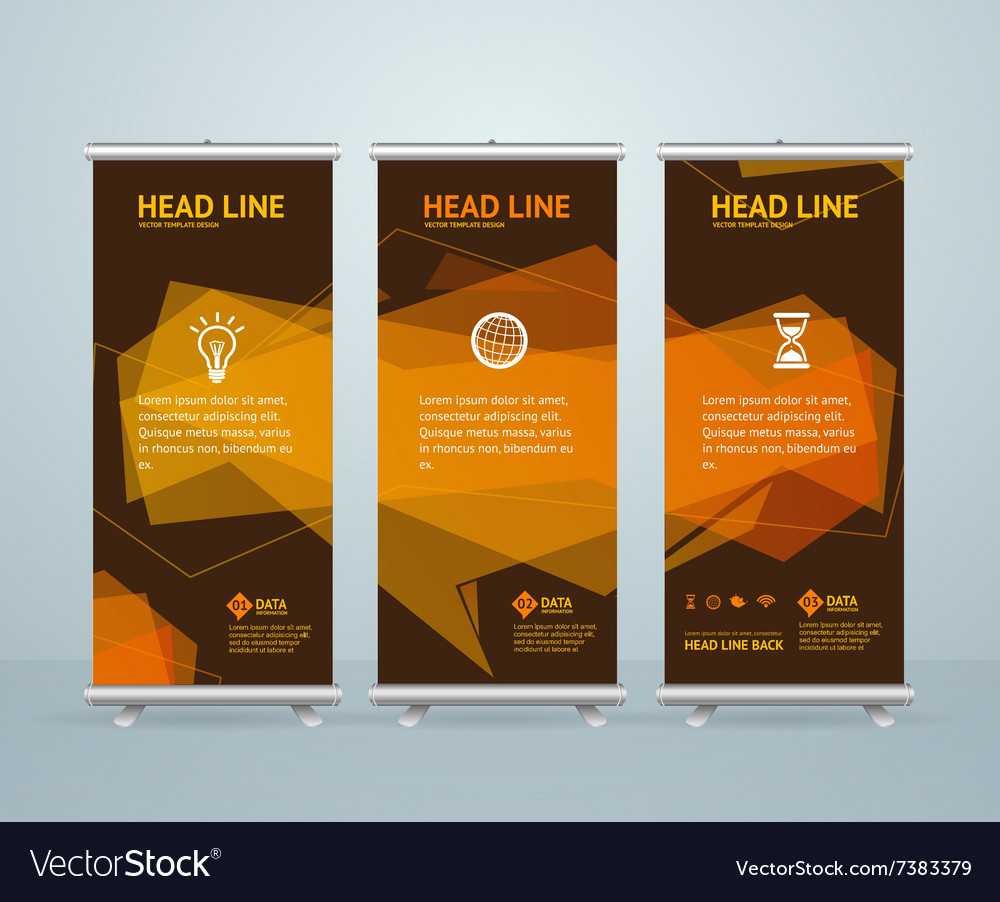 Roll Up Banner Stand Design Template With Banner Stand Design Templates