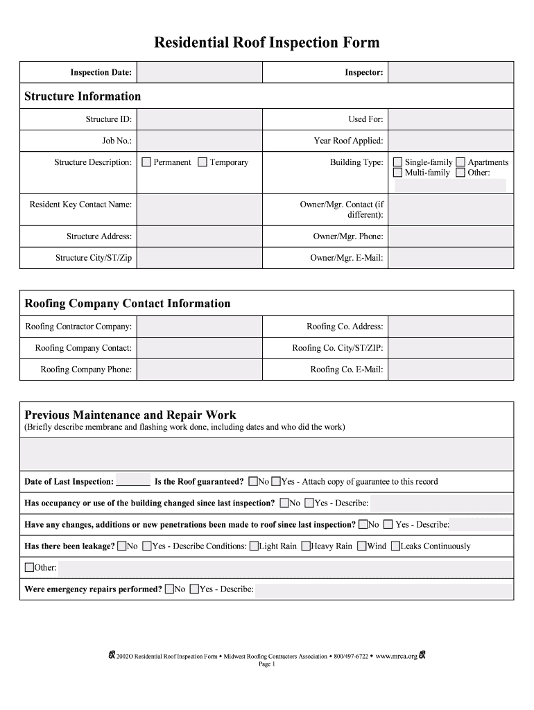 Roof Inspection Form - Fill Online, Printable, Fillable In Roof Inspection Report Template
