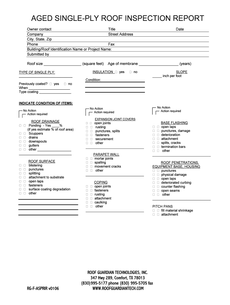 Roofing Inspection Report – Fill Online, Printable, Fillable Throughout Roof Inspection Report Template