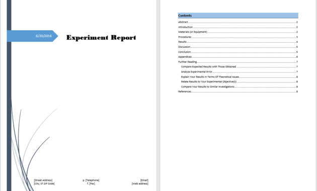 Rtf] Word Template Report intended for Word Document Report Templates
