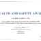 Safety Recognition Certificate Template - Atlantaauctionco with regard to Safety Recognition Certificate Template