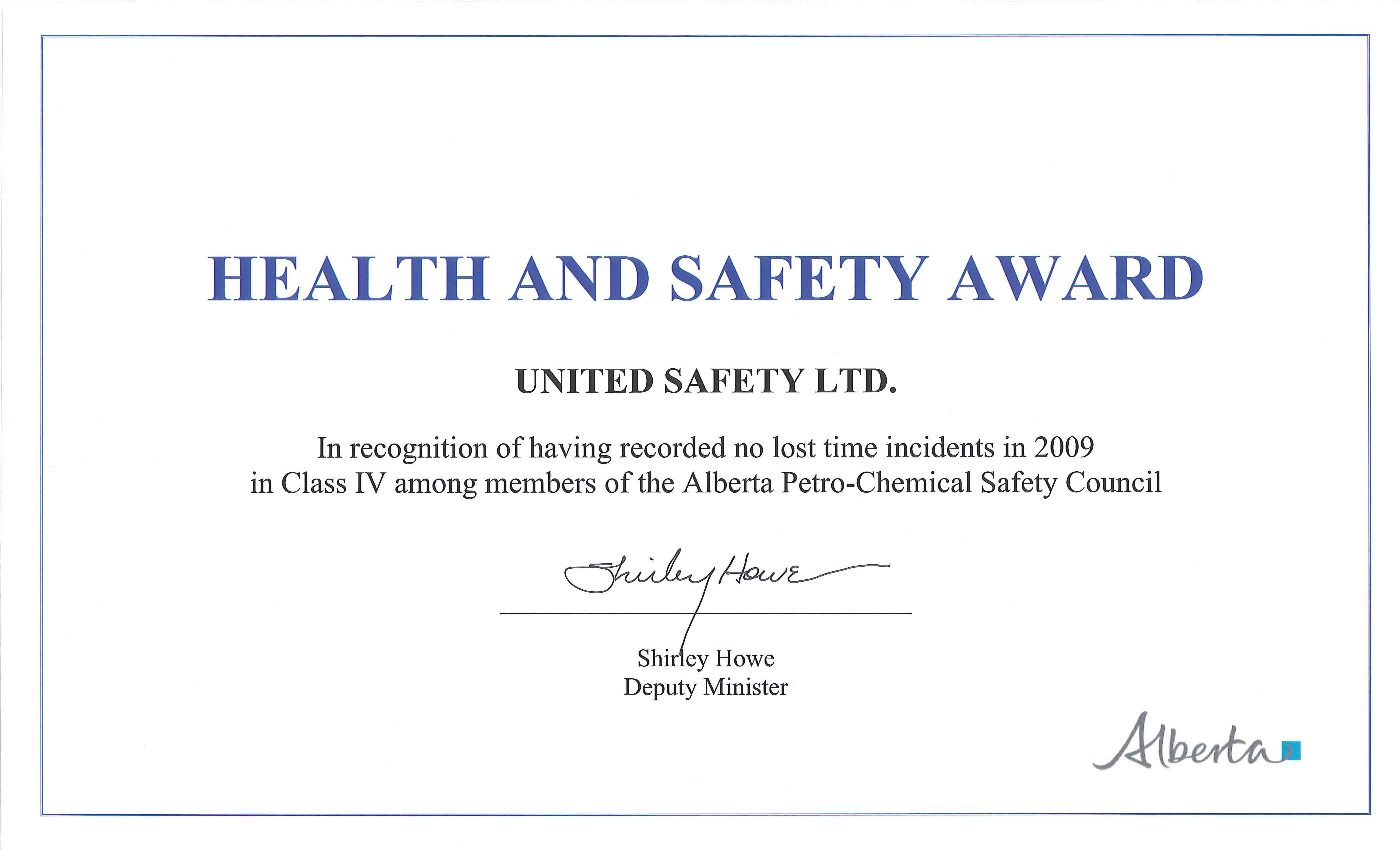 Safety Recognition Certificate Template - Atlantaauctionco With Regard To Safety Recognition Certificate Template