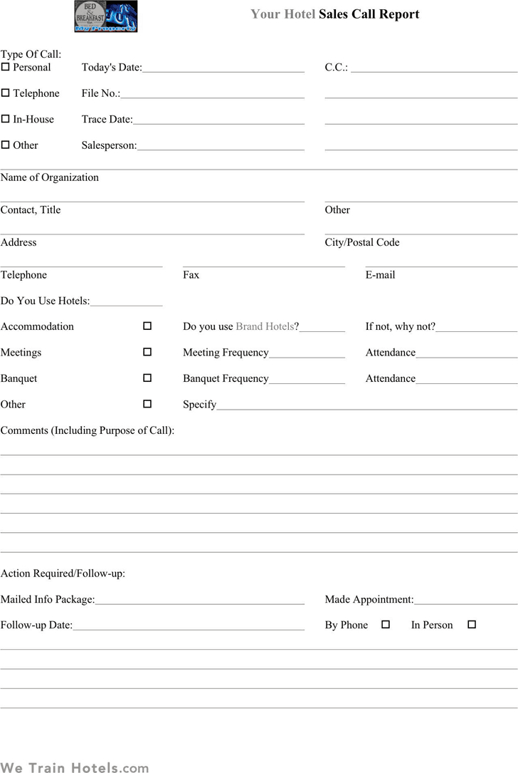 Sales Call Report Templates – Word Excel Fomats Pertaining To Sales Call Report Template