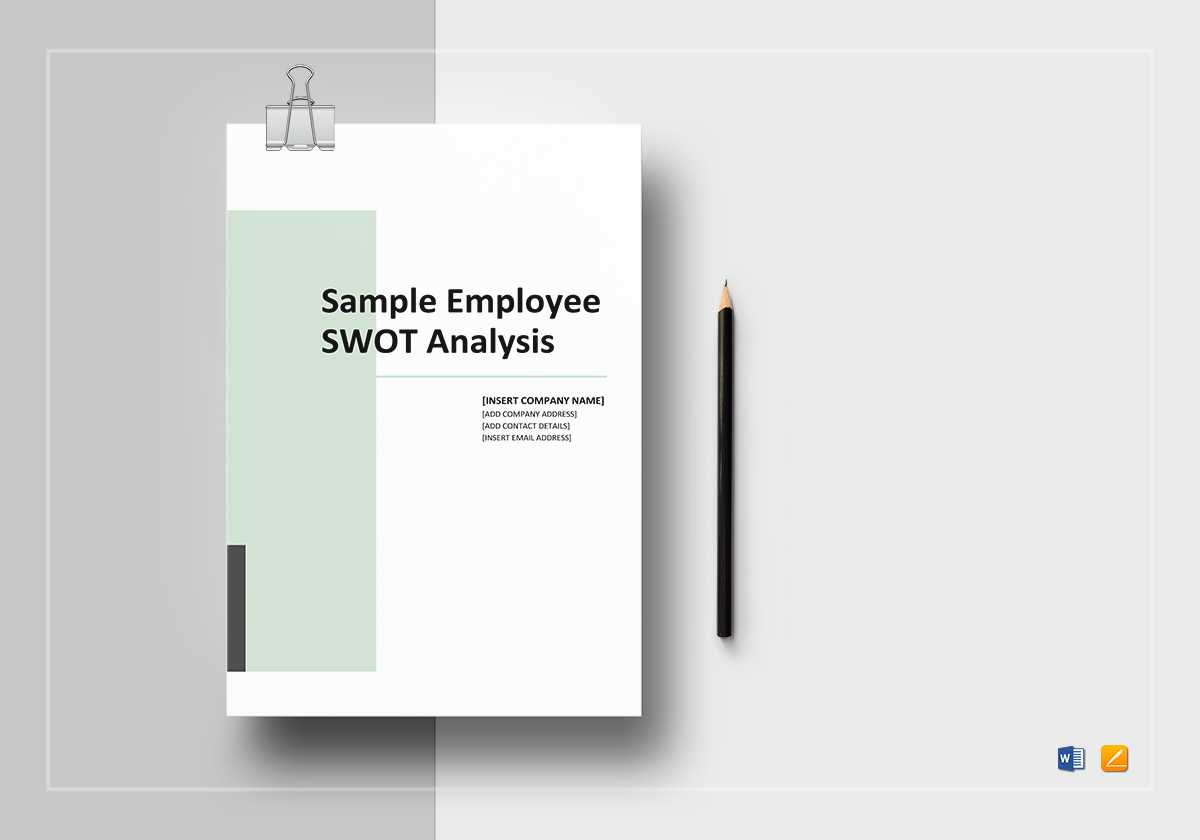 Sample Employee Swot Analysis Template Pertaining To Swot Template For Word
