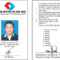Sample Id Card Pertaining To Sample Of Id Card Template