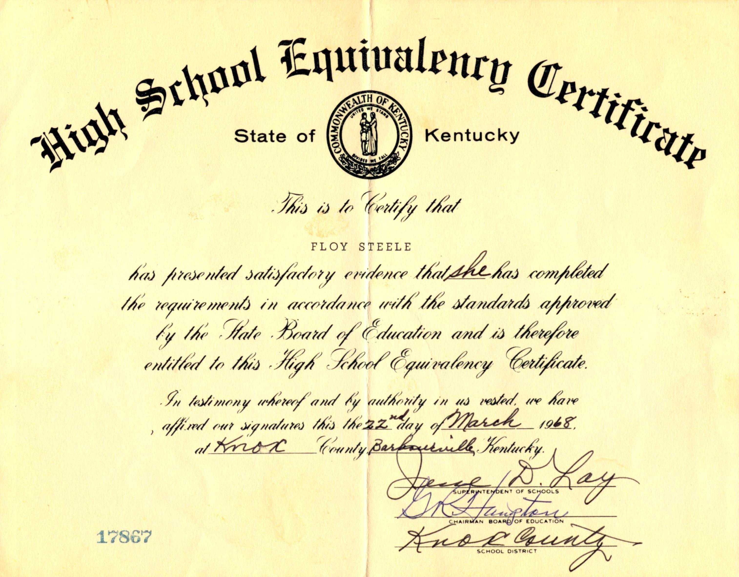 Ged Certificate Template Download Professional Template