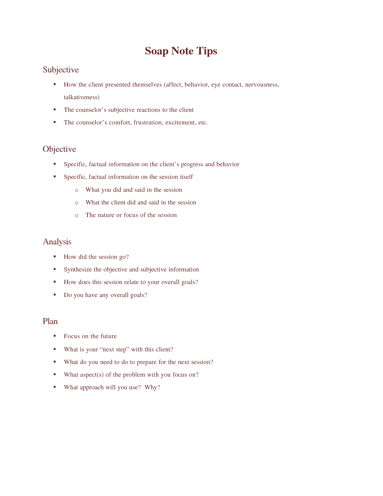 Sample Soap Note Template For Counseling | Soap Note, Notes In Soap Report Template