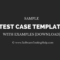 Sample Test Case Template With Test Case Examples [Download] For Test Case Execution Report Template