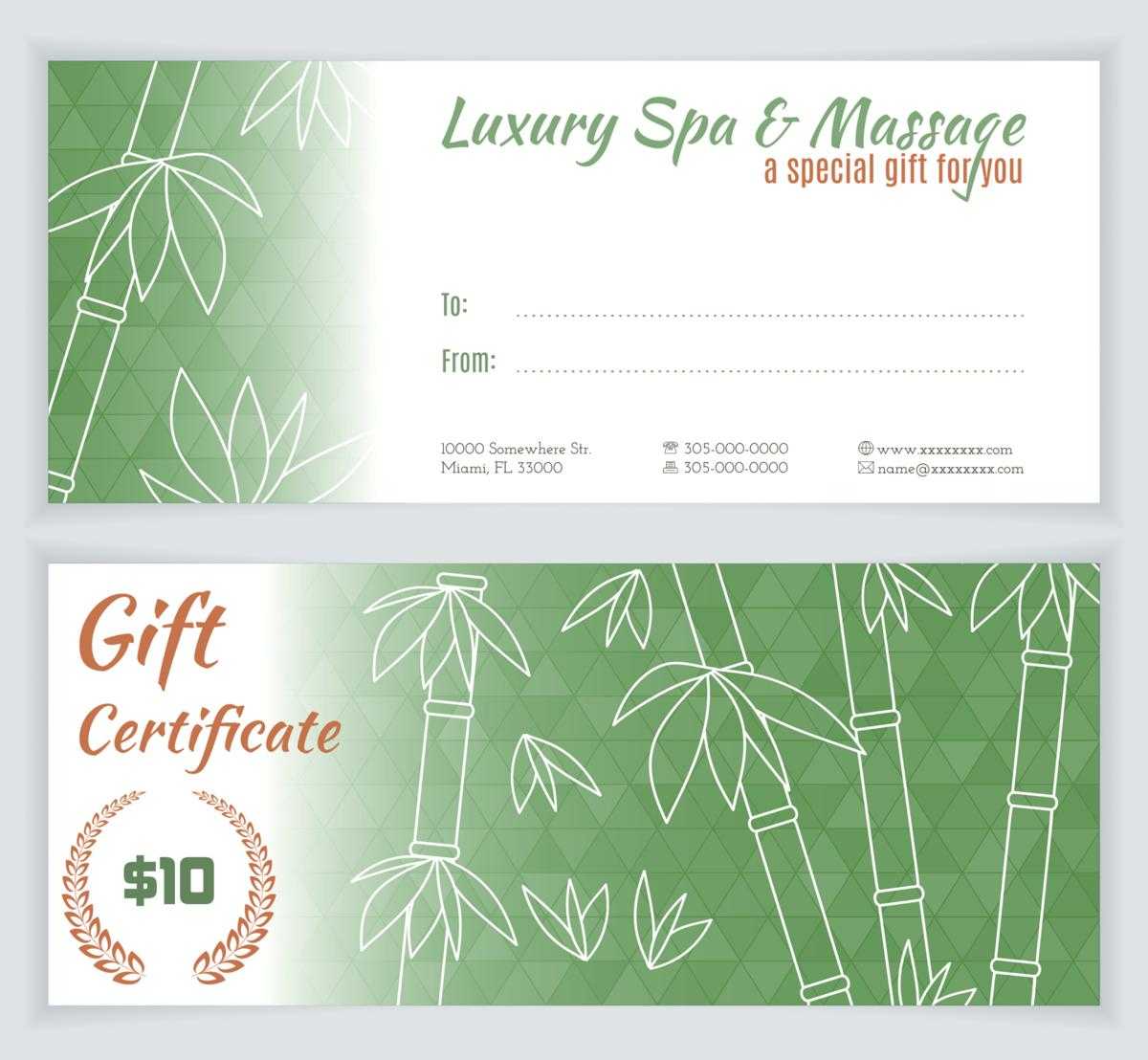 Sample Wordings For Gift Certificates You'll Want To Copy Now Intended For Spa Day Gift Certificate Template