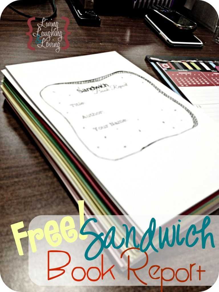Sandwich Book Report" Template For A Book About A Famous Throughout Sandwich Book Report Template