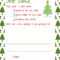 Santa Christmas Letter – Letter To Santa Intended For Santa Letter Template Word