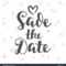 Save Date Vintage Hand Written Lettering Stock Vector In Save The Date Banner Template