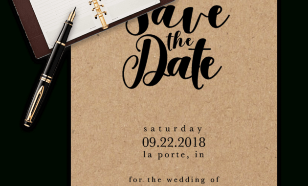 Save The Date Templates For Word [100% Free Download] for Save The Date Templates Word