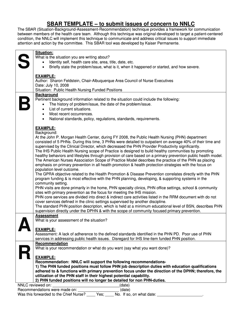 Sbar Free Printable – Fill Online, Printable, Fillable Pertaining To Sbar Template Word