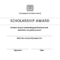 Scholarship Award Certificate Sample | Templates At In Scholarship Certificate Template