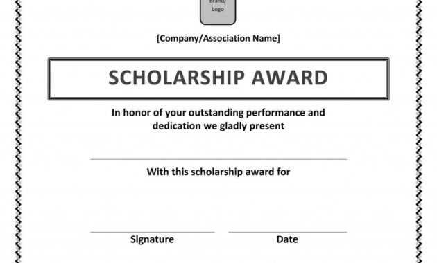 Scholarship Award Certificate Template | Scholarship inside Scholarship Certificate Template