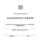 Scholarship Award Certificate | Templates At Pertaining To Scholarship Certificate Template Word